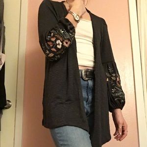 Floral Accent Cardigan